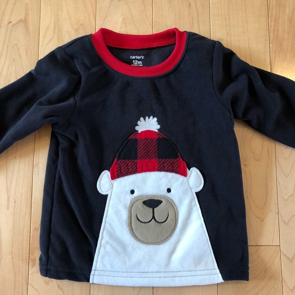 Baby boy fleece winter pajamas - Picture 6 of 7
